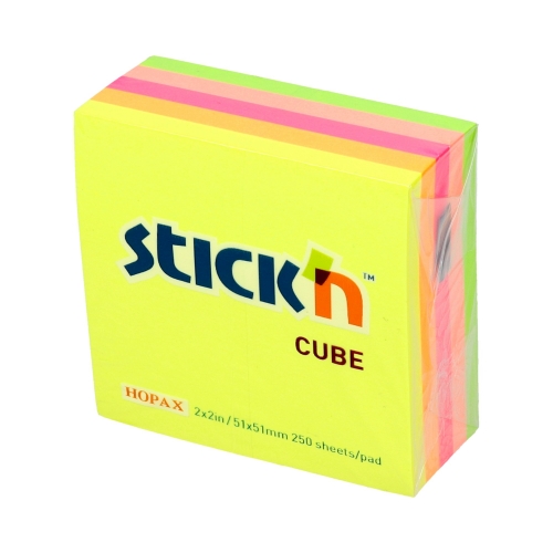 Kostka samoprzylepna 51x51 250k. kostka mix 5kol. Stick"N